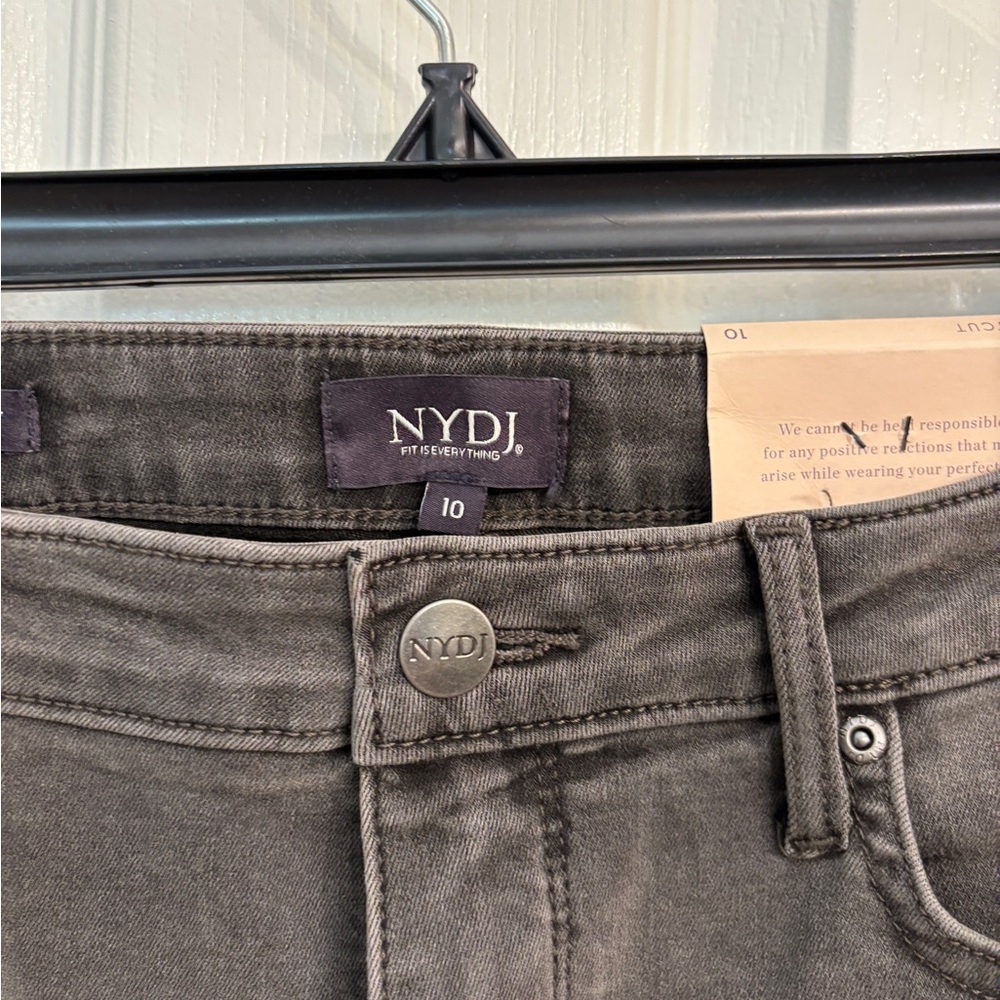 NYDJ Castle Hill Ankle Length Barbara Bootcut Gray Jeans Women's Size 10 New - Picture 4 of 7